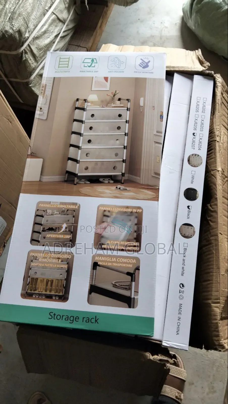 Shoe Rack 7layers With Cover Also,Available
White,Black, Black White