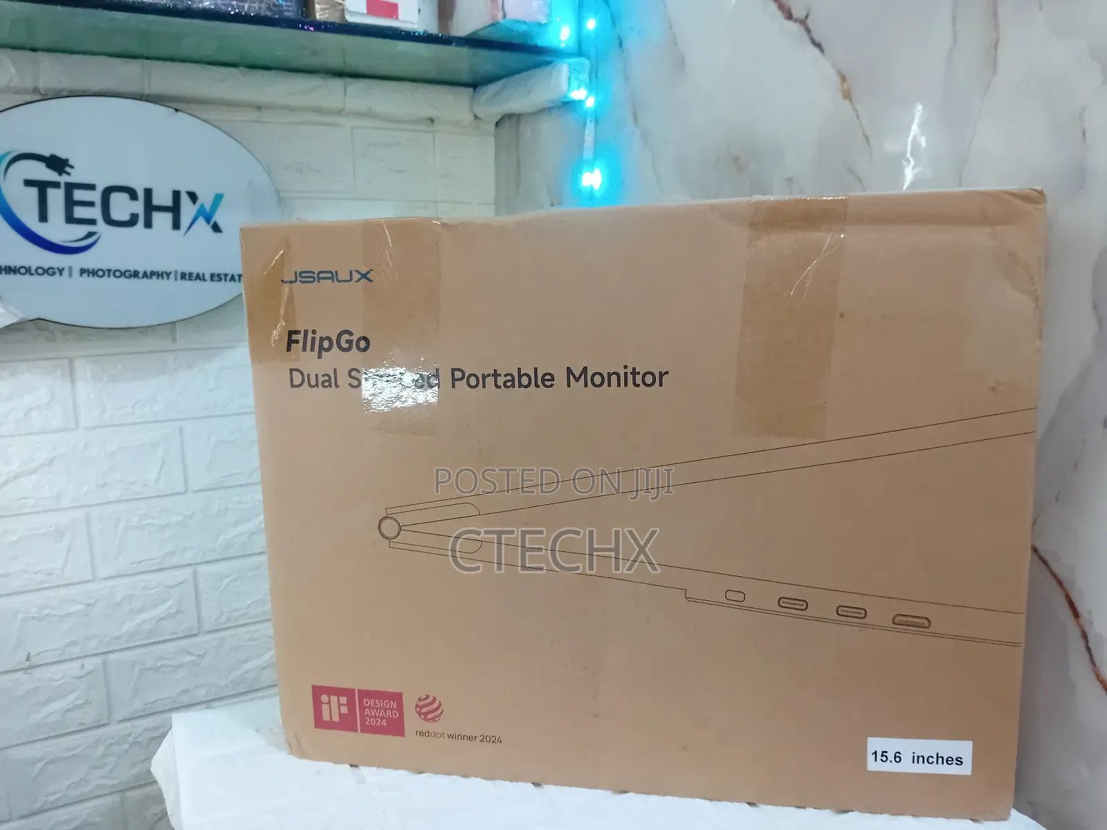 Jsaux Flipgo Lite 15.6 Dual Laptop Screen Extender 1080 Triple Monitor