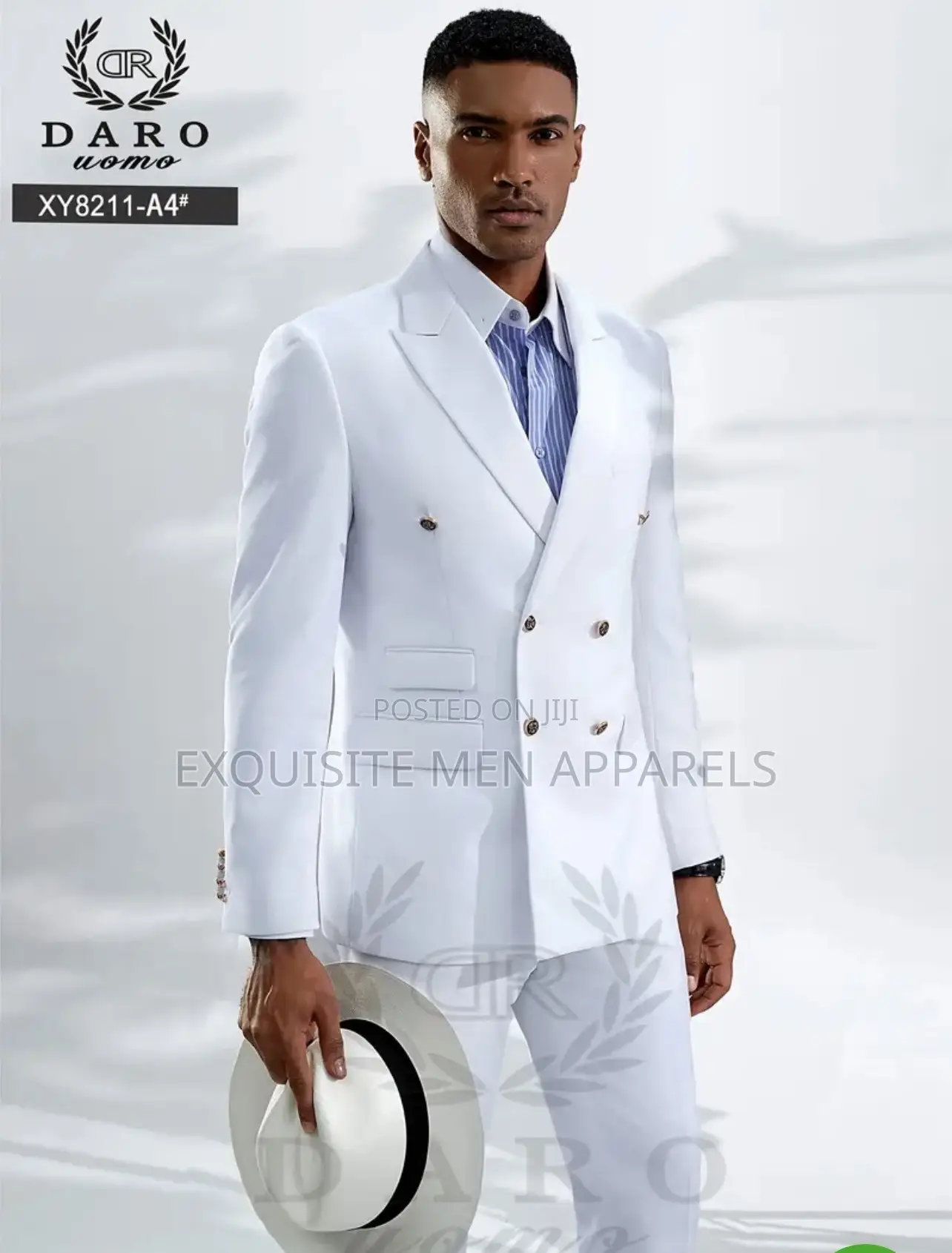 Classic White Double Daro Turkish Men’S Suit