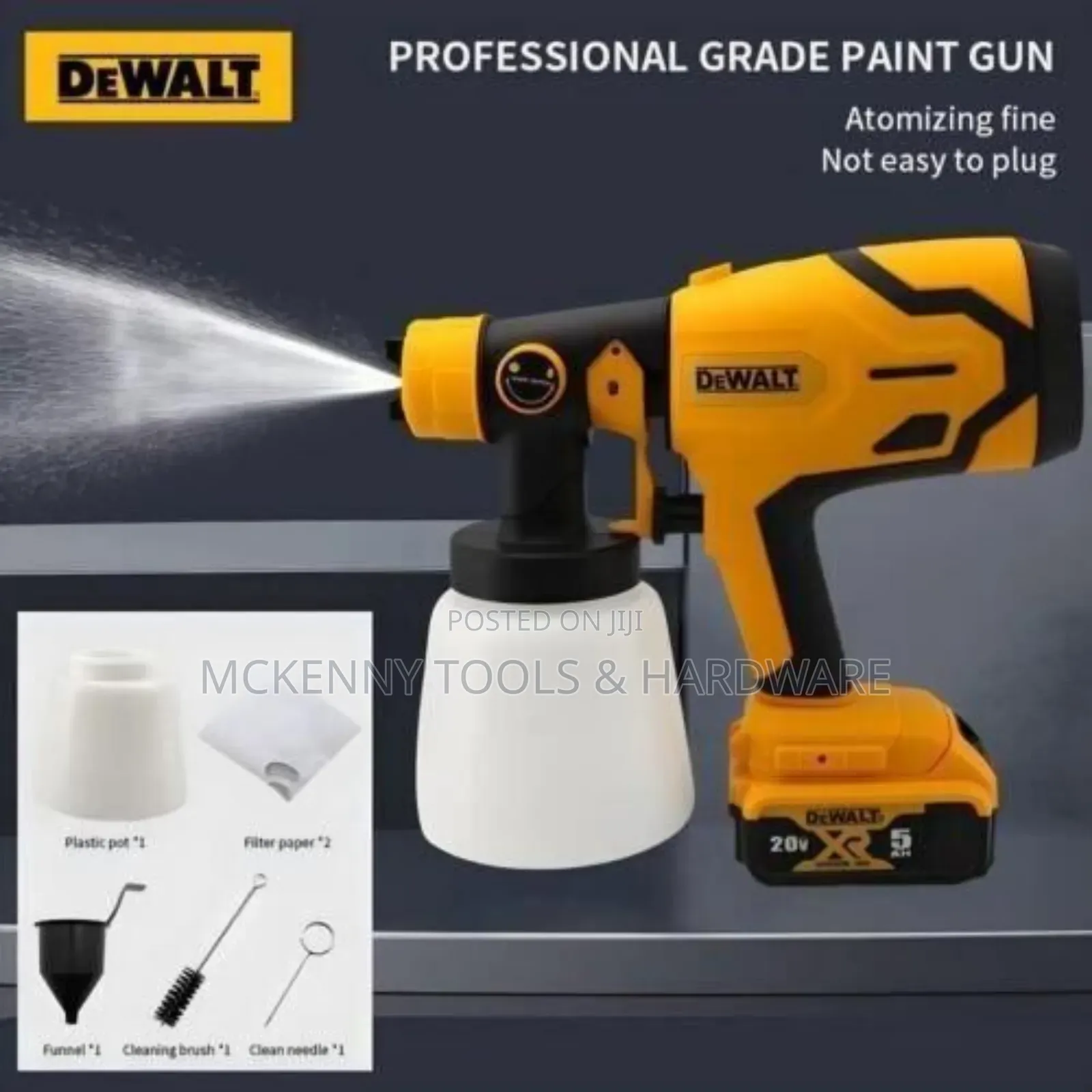 Dewalt Cordless Spray Gun With 2 Batteries And Charger