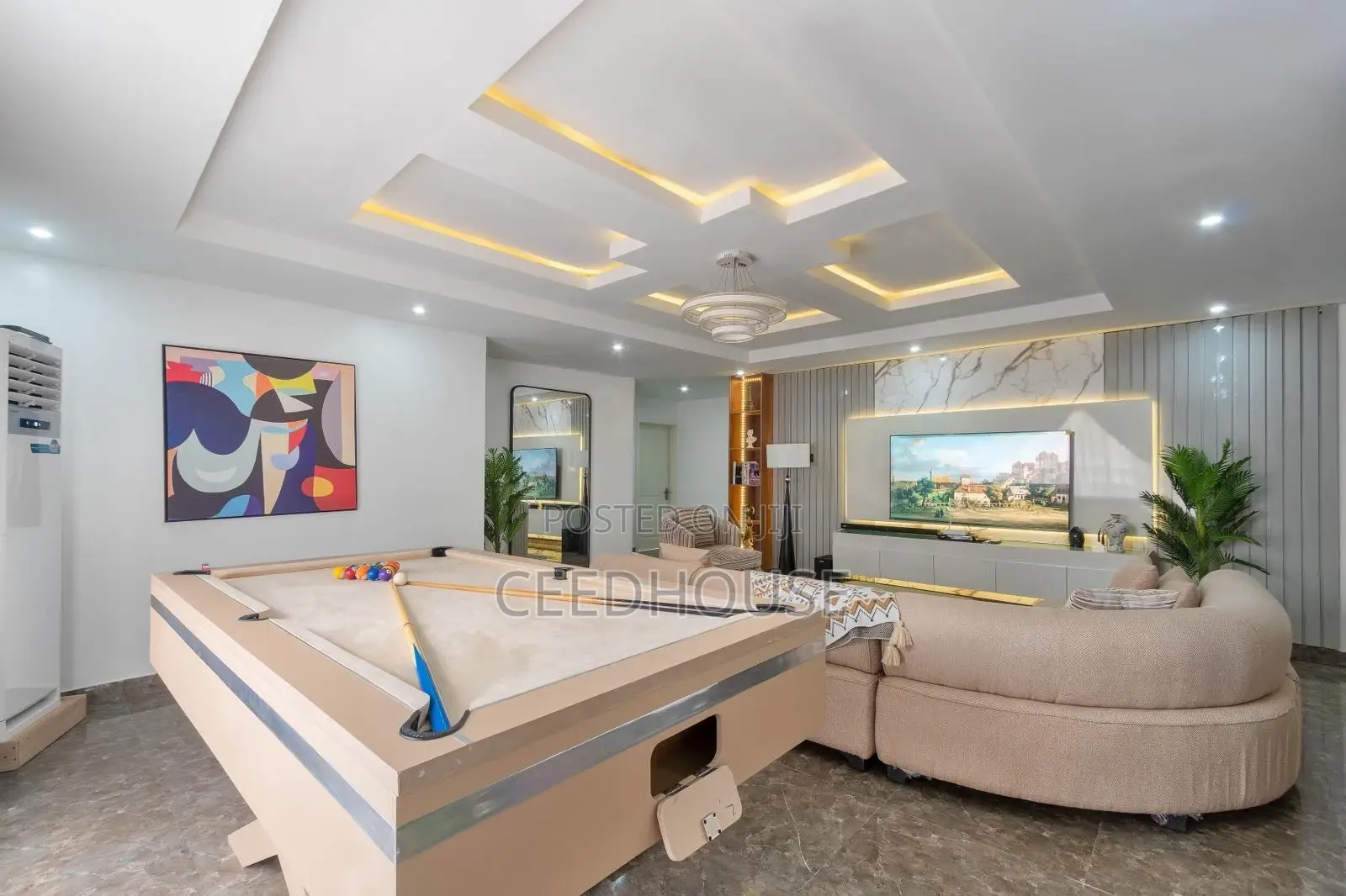 Luxurious 3 Bedroom Apartment With Snooker and Swimming Pool