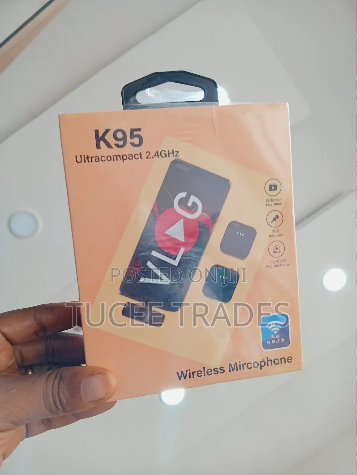 K-95 Double Wireless Microphone With Noise Cancellation