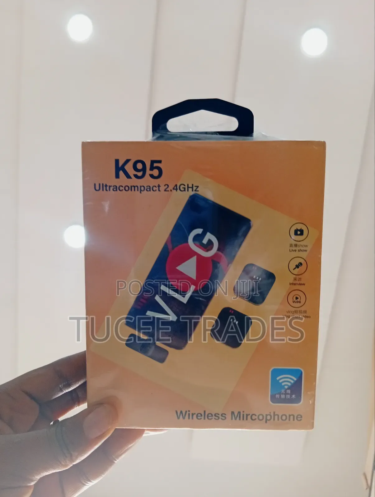 K-95 Double Wireless Microphone With Noise Cancellation