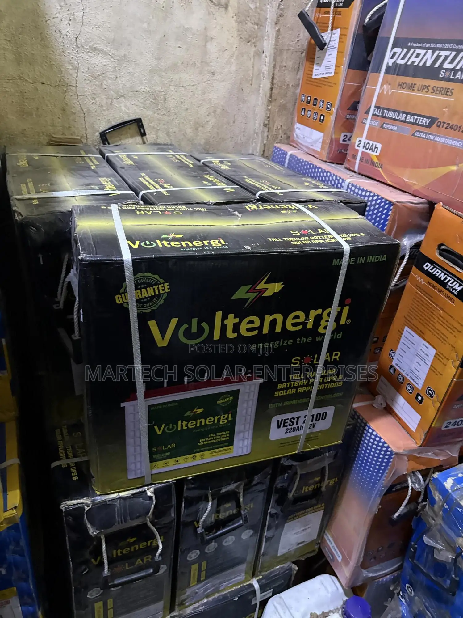 220ah/12v Voltenergi Solar Tubular Battery
