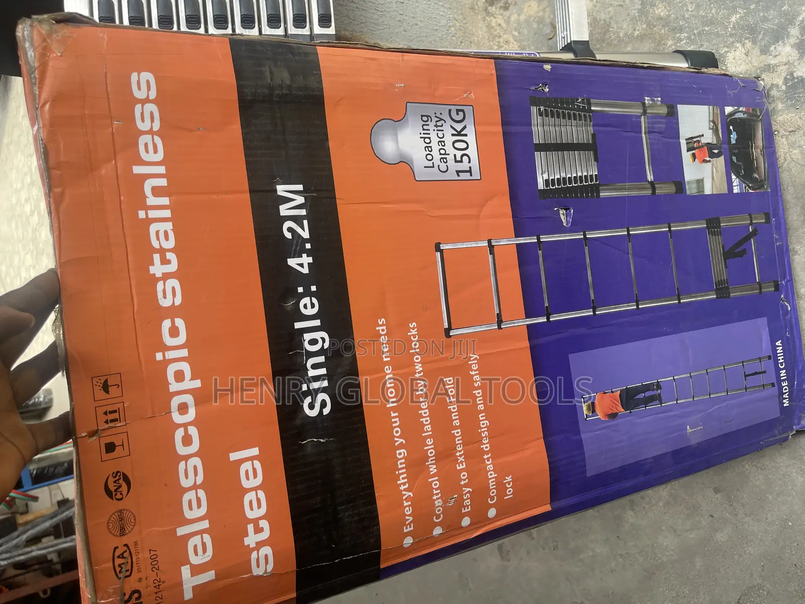 4.2meters Alliminium Heavy Duty Ladder