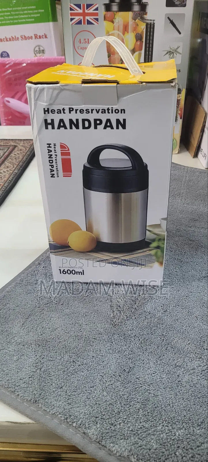 Food Flask . Heat Preservation Handpan.