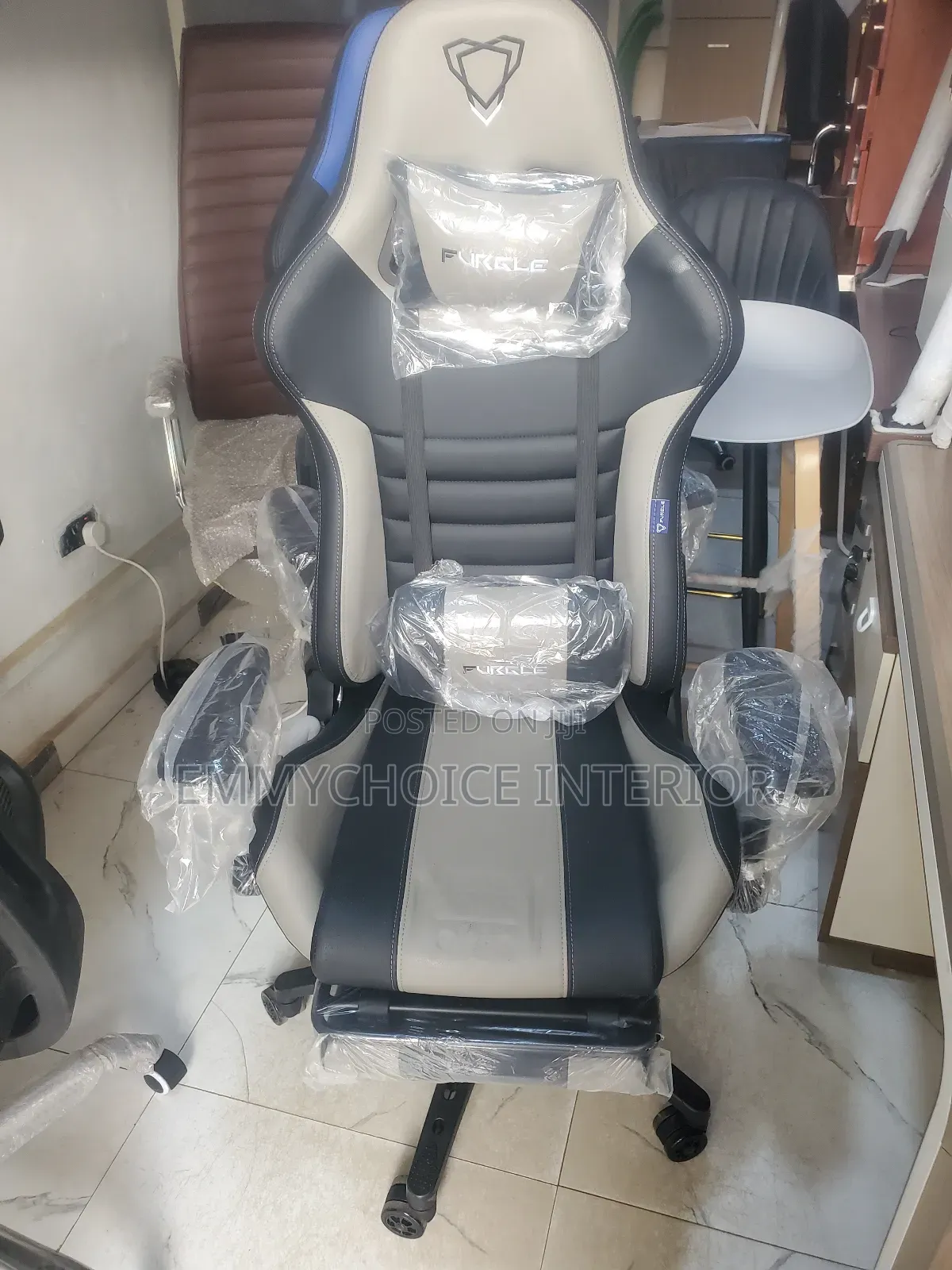 Grey And Black Gaming Chair