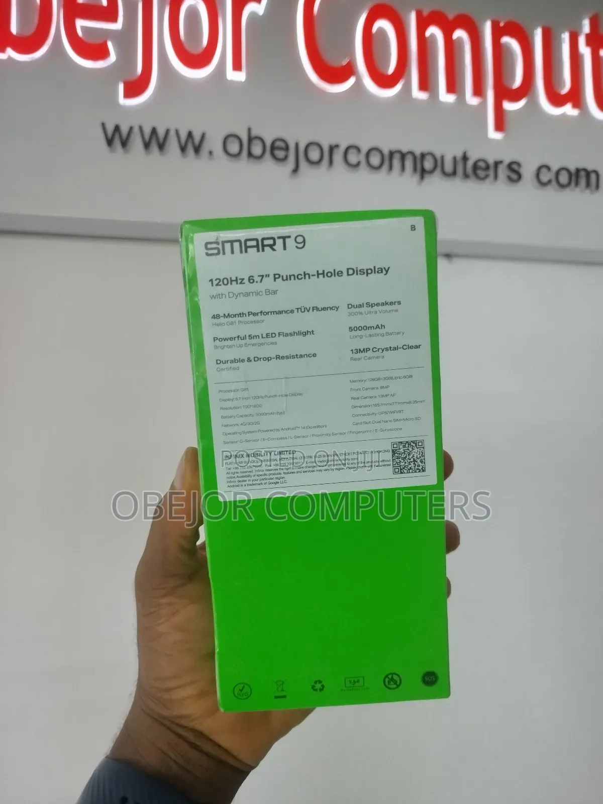 New Infinix Smart 9 128 GB Black