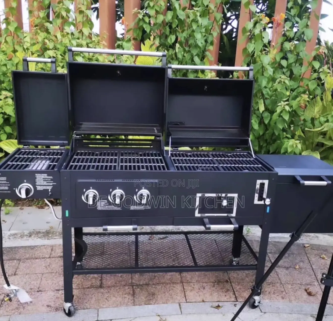Charcoal & Gas Outdoor Barbecue Grill