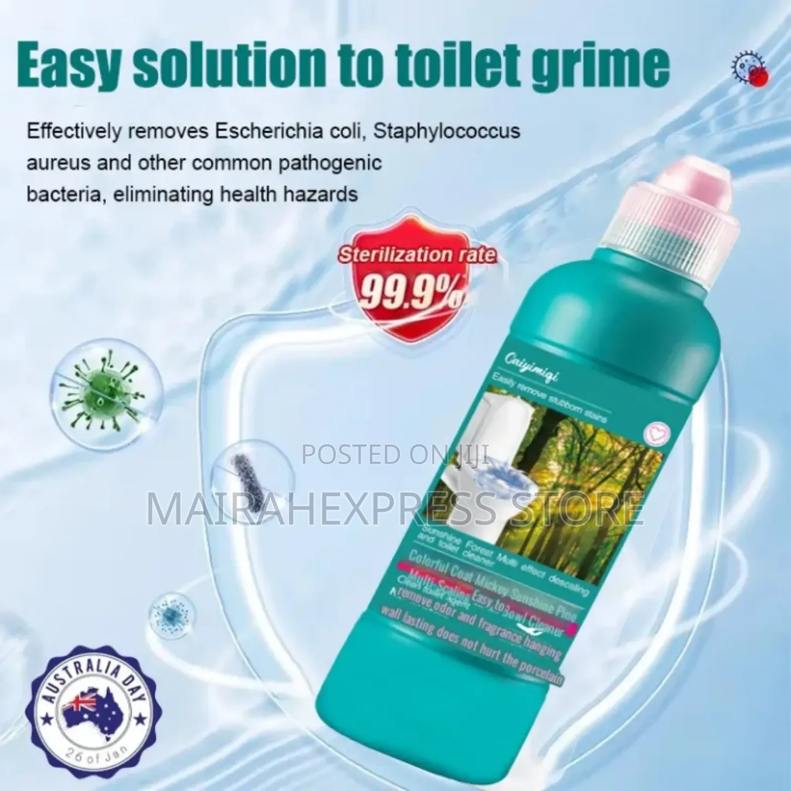 Powerful, Fast-acting Toilet Cleaner: Disinfectant, Deodorizer.