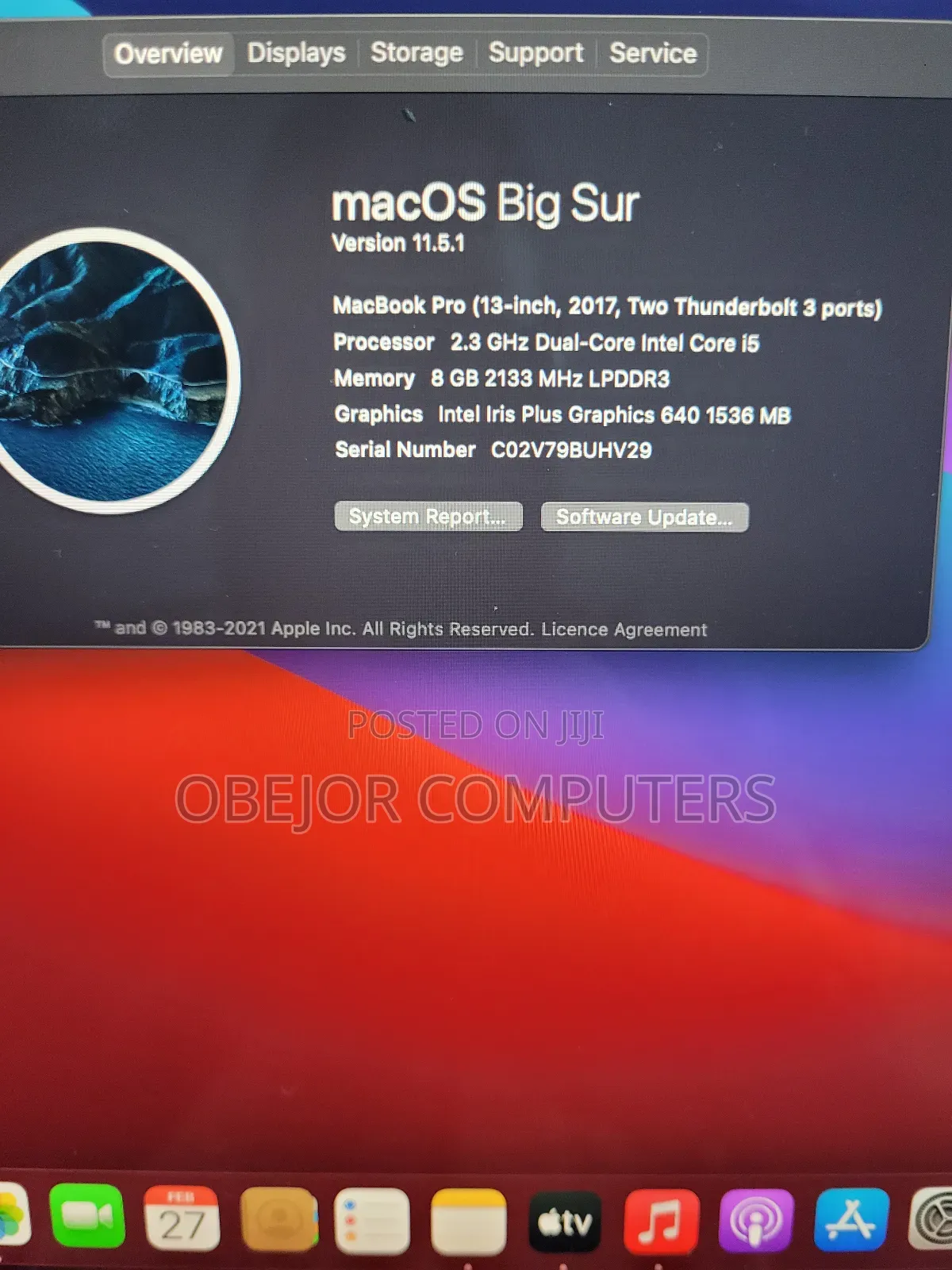 Laptop Apple MacBook 2007 8GB Intel Core i5 SSD 256GB