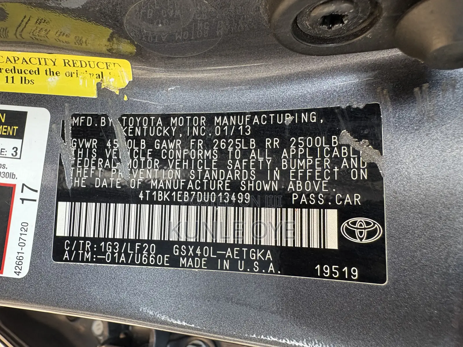 Toyota Avalon XLE 4dr Sedan (3.5L 6cyl 6A) 2014 Gray