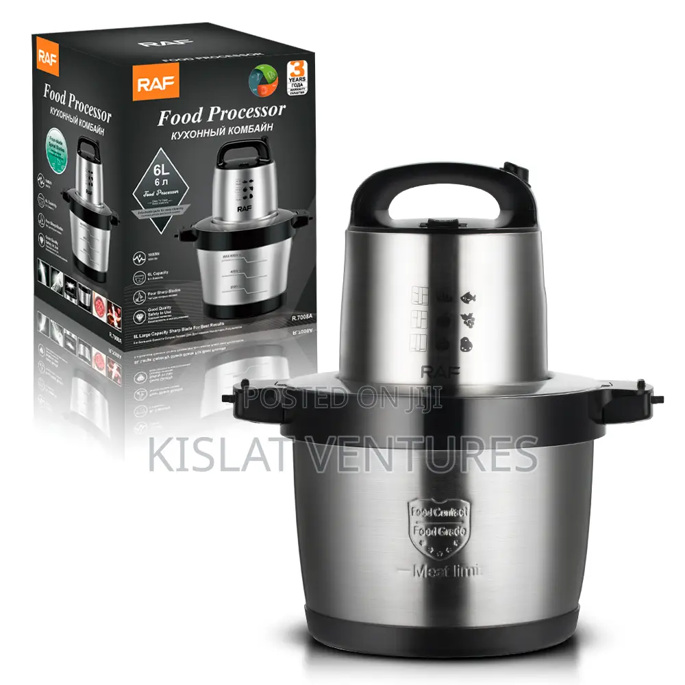 Raf 6l Multi-Purpose Food Processor Yam Pounder - 1600w