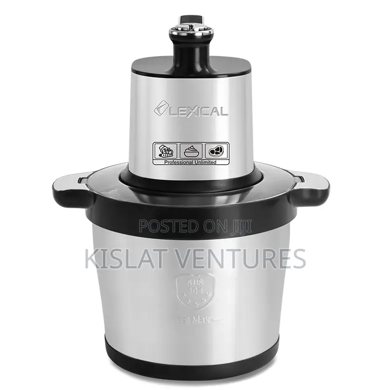 Lexical 8l Multi-Purpose Food Chooper Yam Pounder - 800w