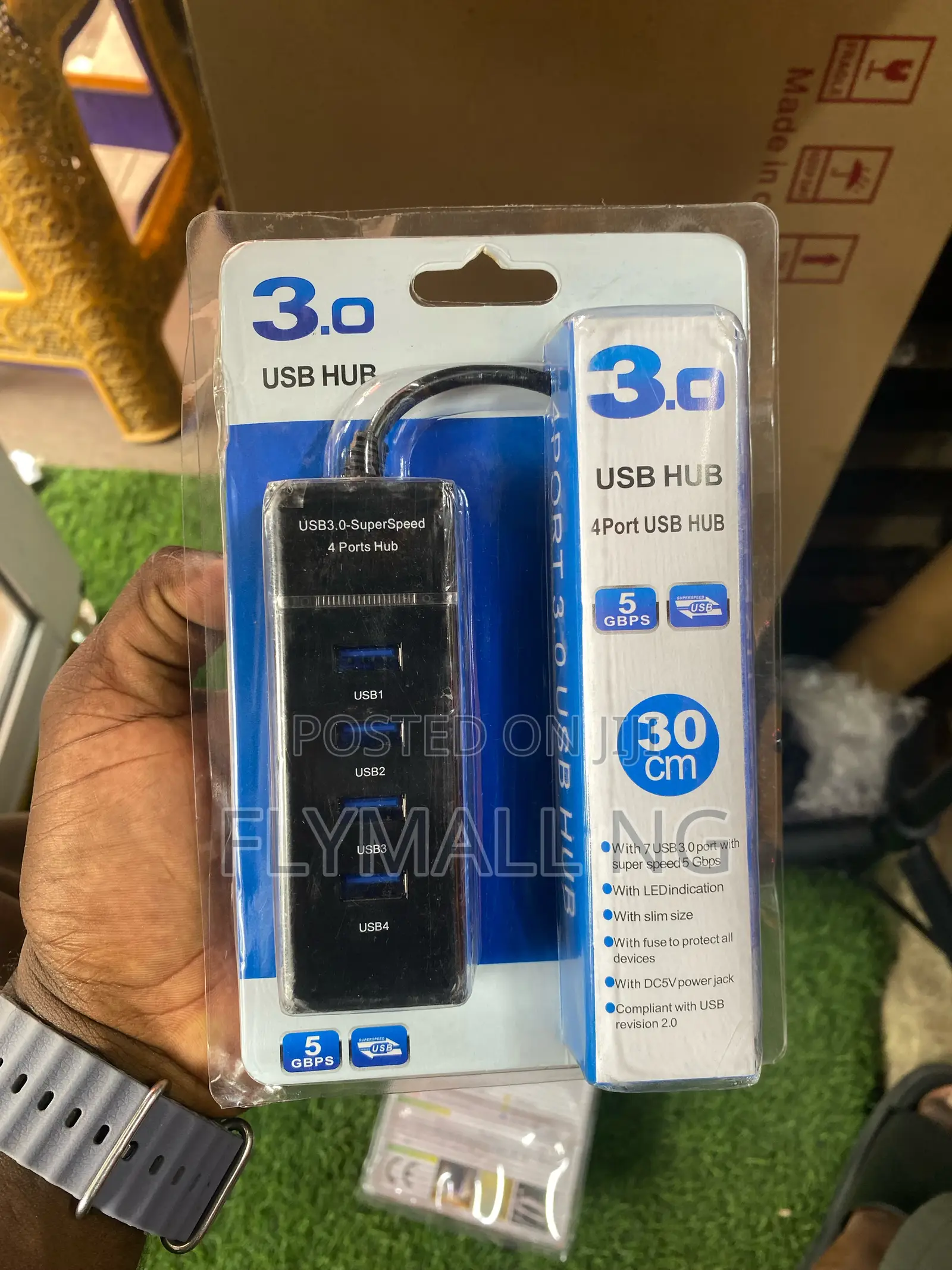 4-Port Usb 3.0 Superspeed Hub