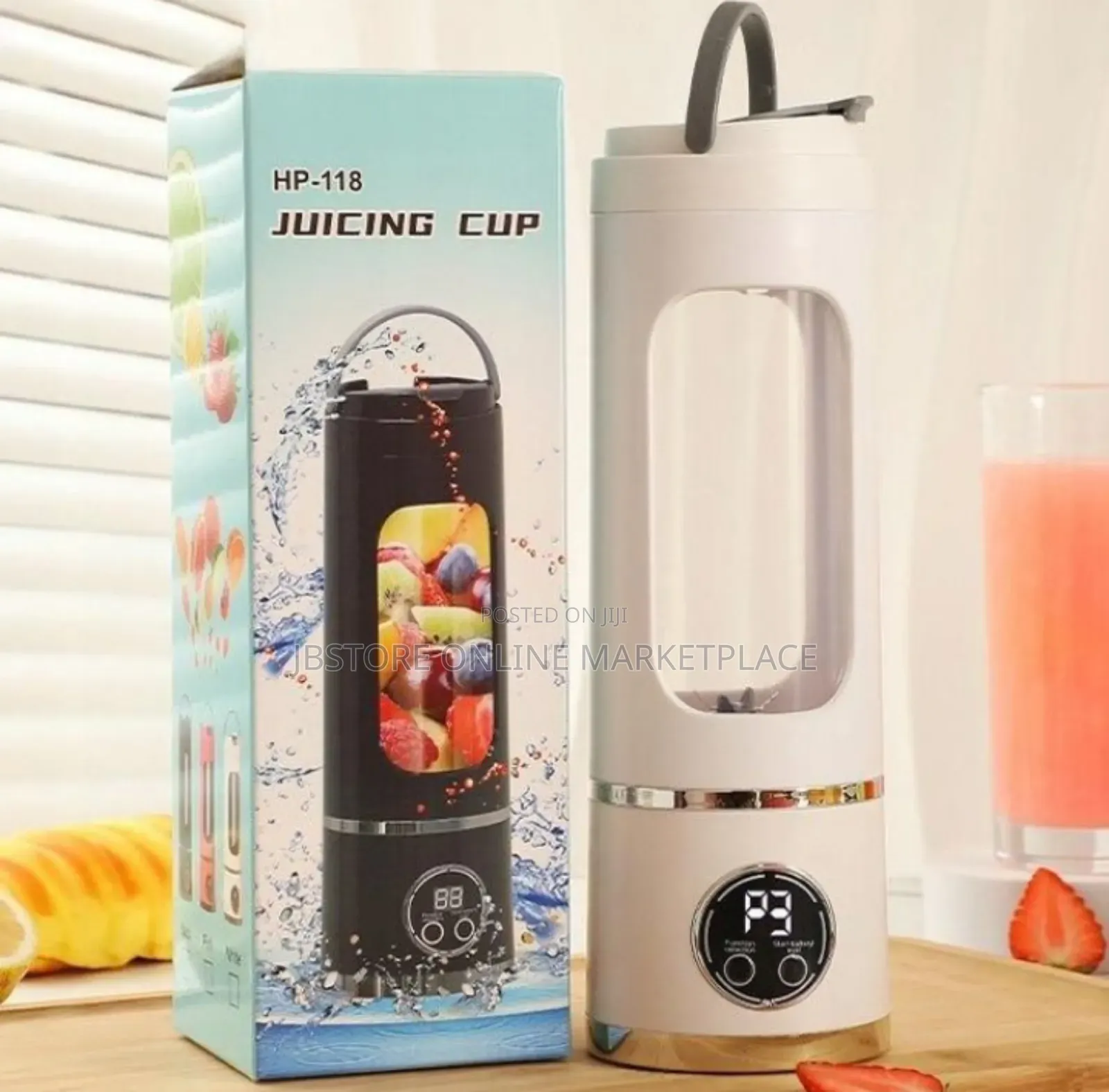 Rechargeable Usb Portable Juice Blender Mini Ice Crush Digital Display