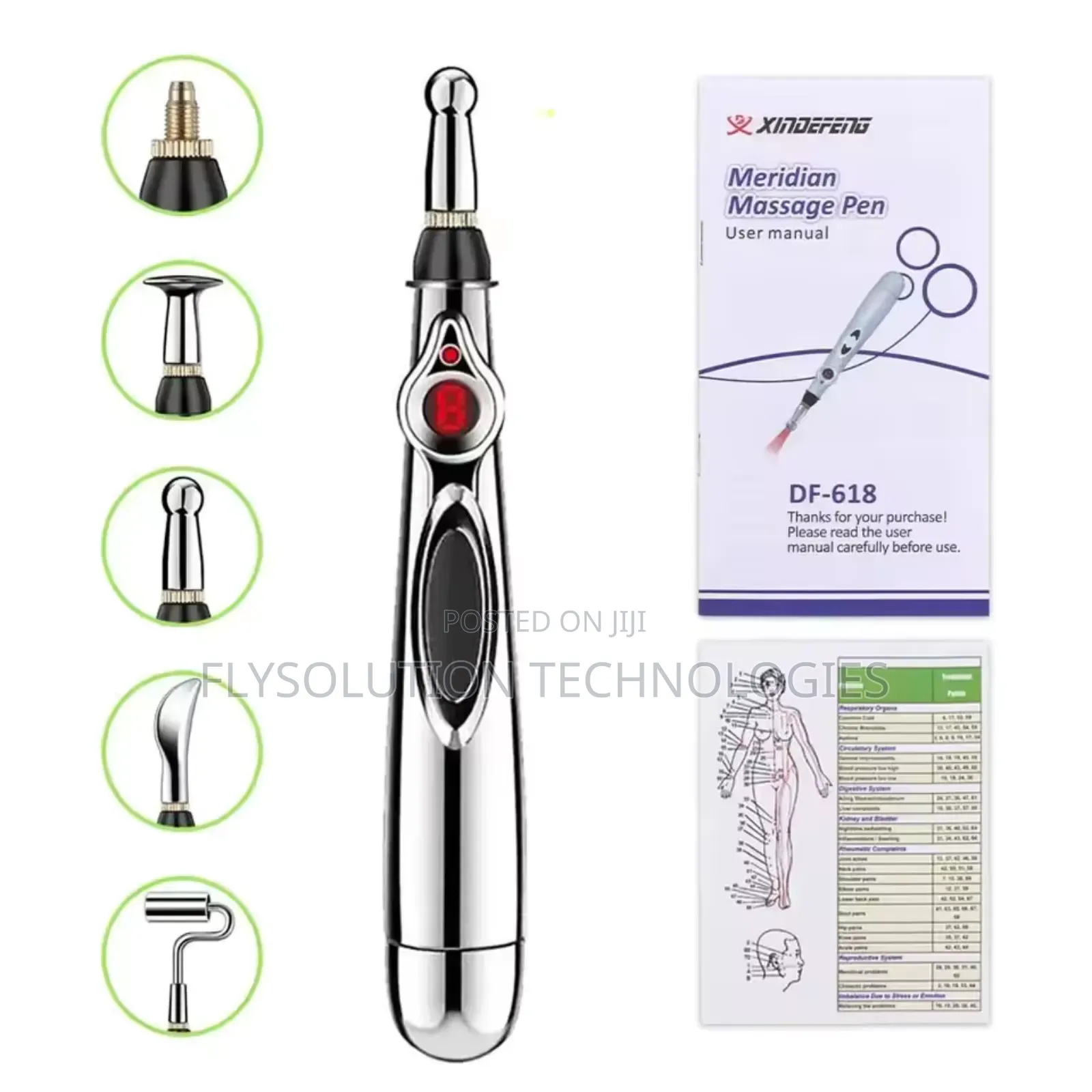 Electronic Acupuncture Electric Meridians Body Massage Pen