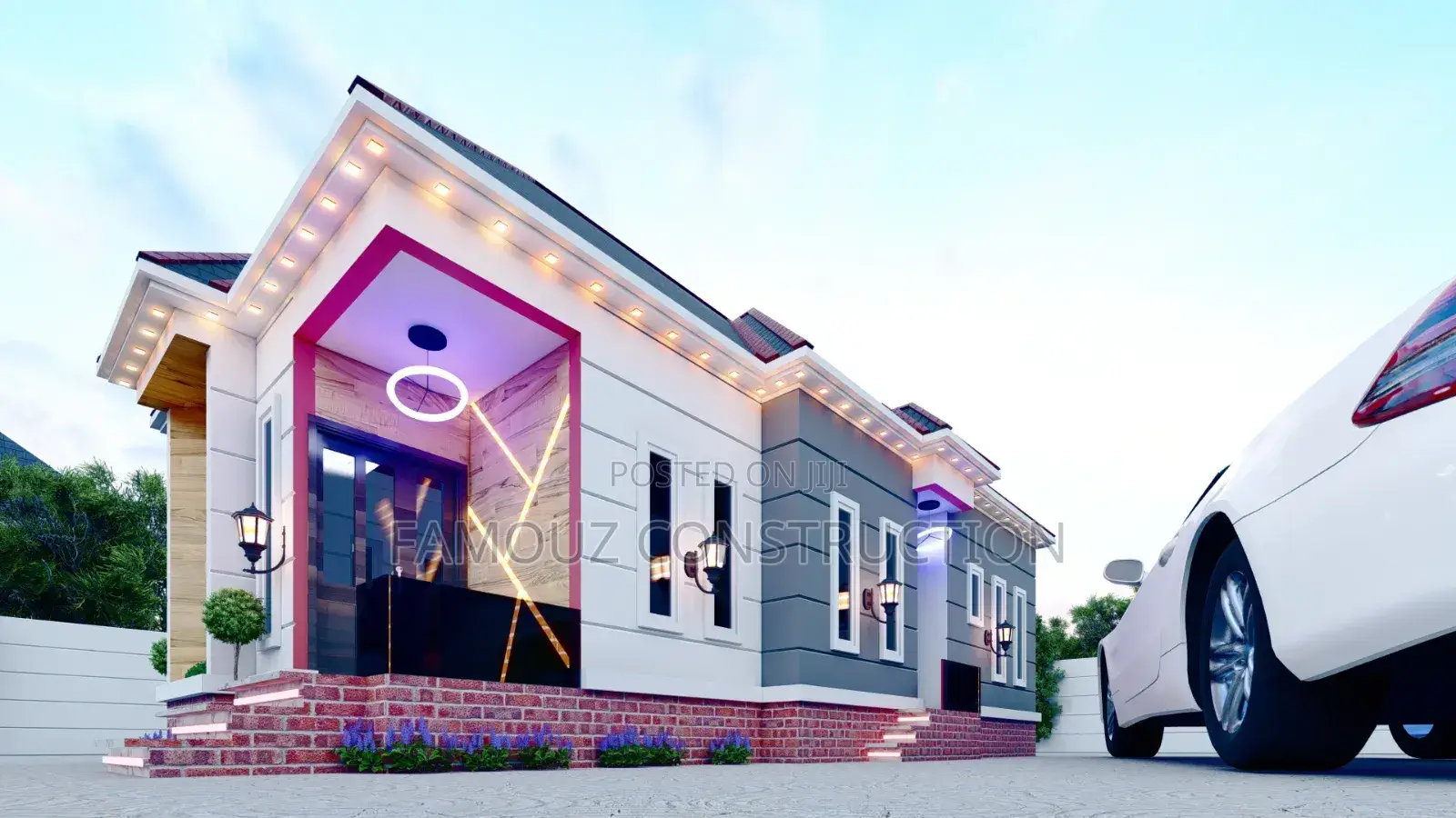 Architectural Designed Plan of Classic 3 Bedrooms Bungalow