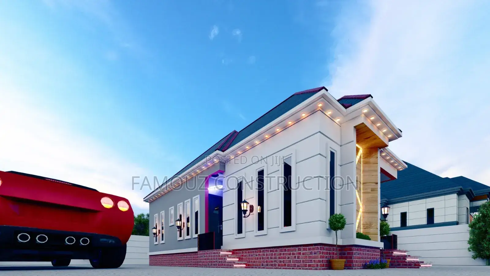 Architectural Designed Plan of Classic 3 Bedrooms Bungalow