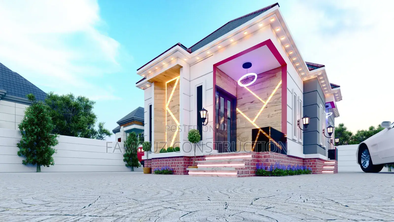 Architectural Designed Plan of Classic 3 Bedrooms Bungalow