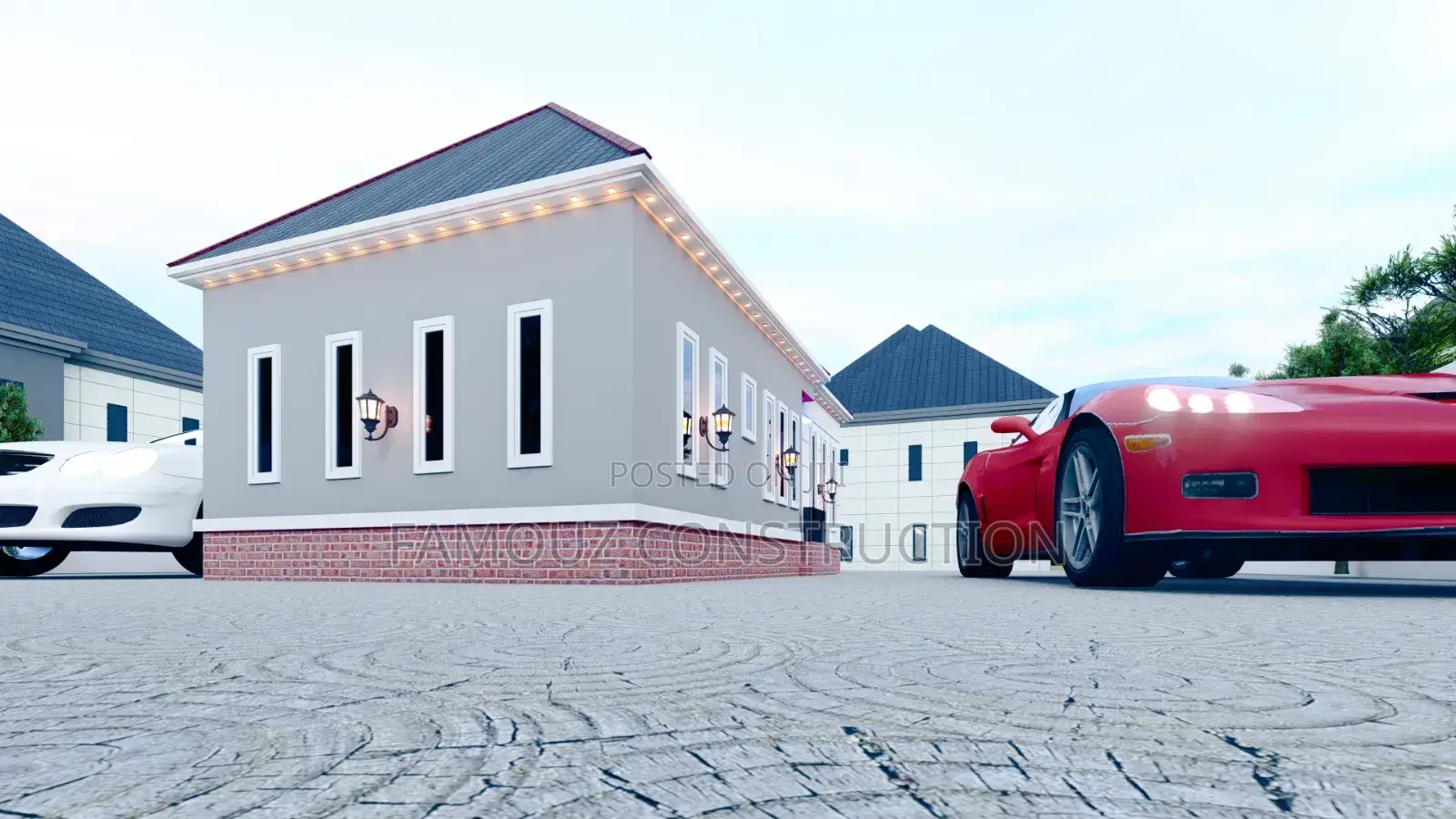 Architectural Designed Plan of Classic 3 Bedrooms Bungalow