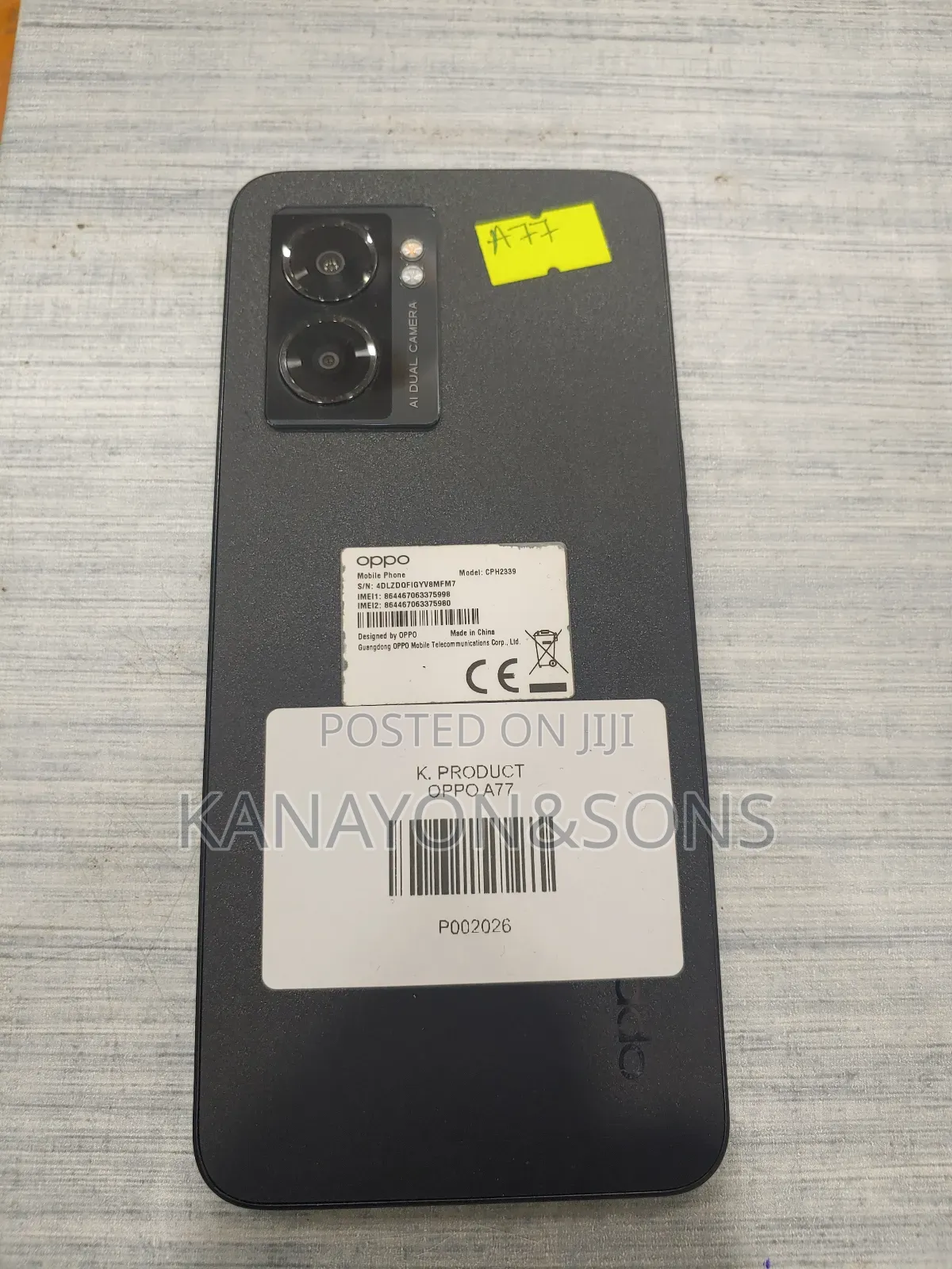 Oppo A77 128 GB Black