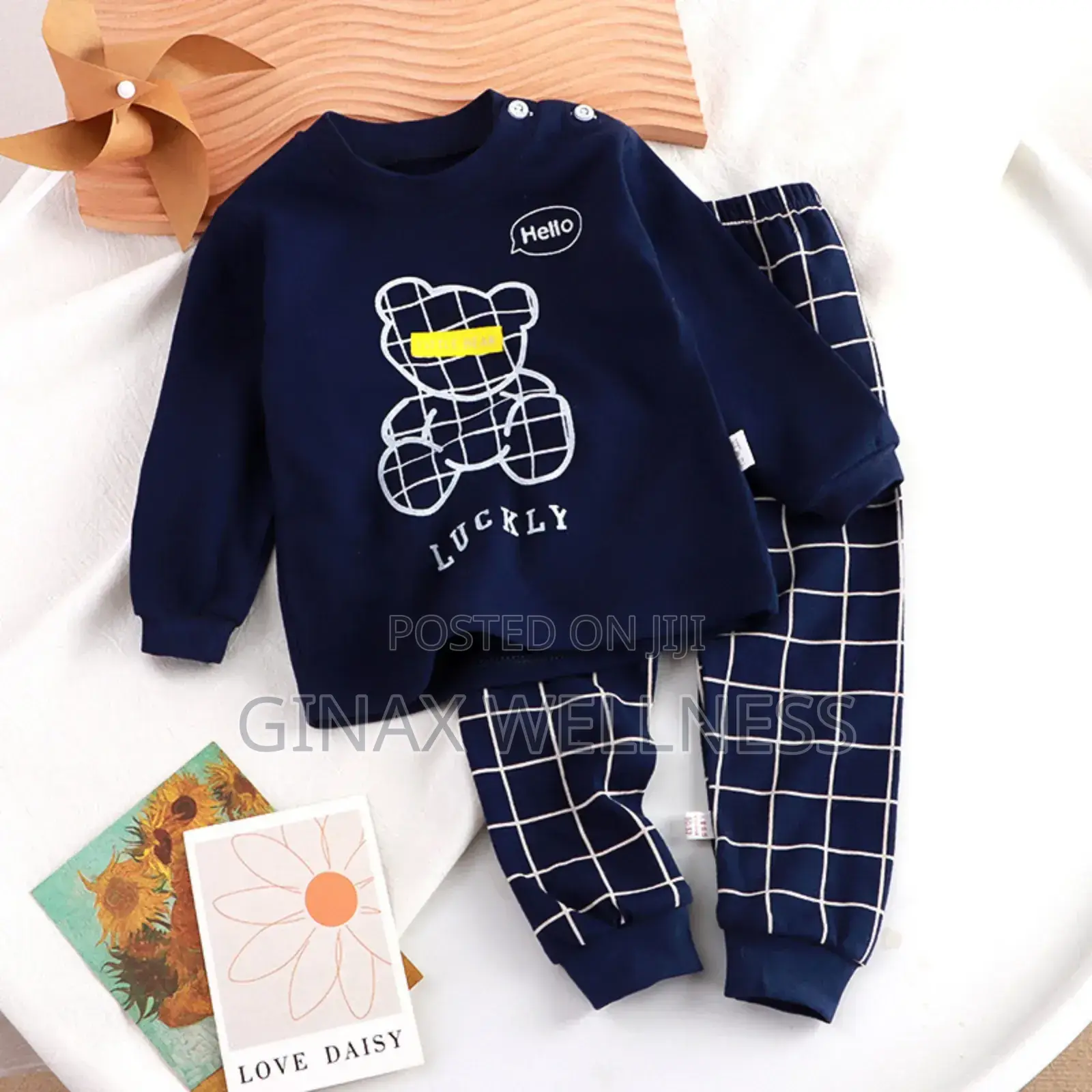 2-Piece Baby Clothing Set With Long-Sleeve Top and Pants (0-6m, 6-12m)