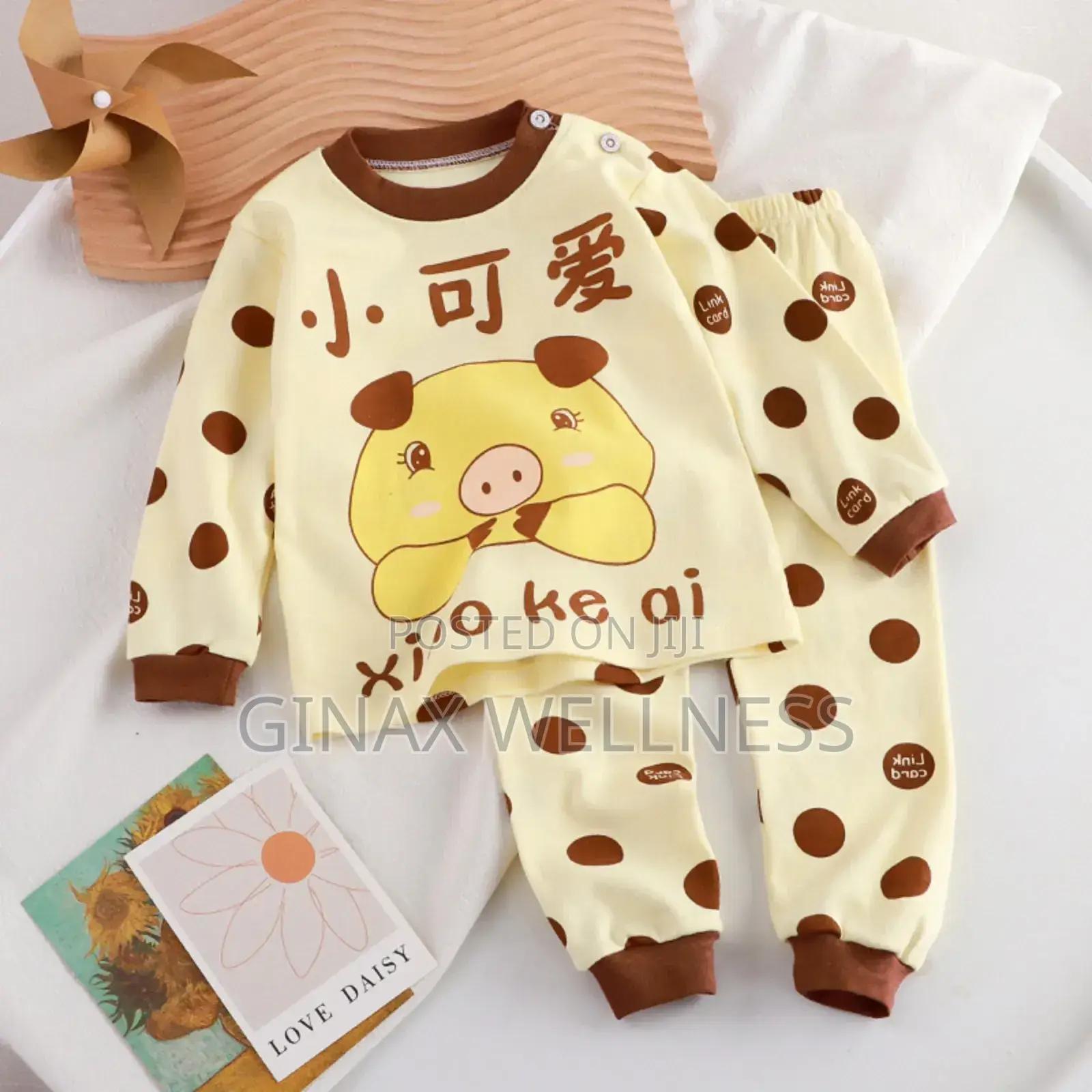 2-Piece Baby Clothing Set With Long-Sleeve Top and Pants (0-6m, 6-12m)