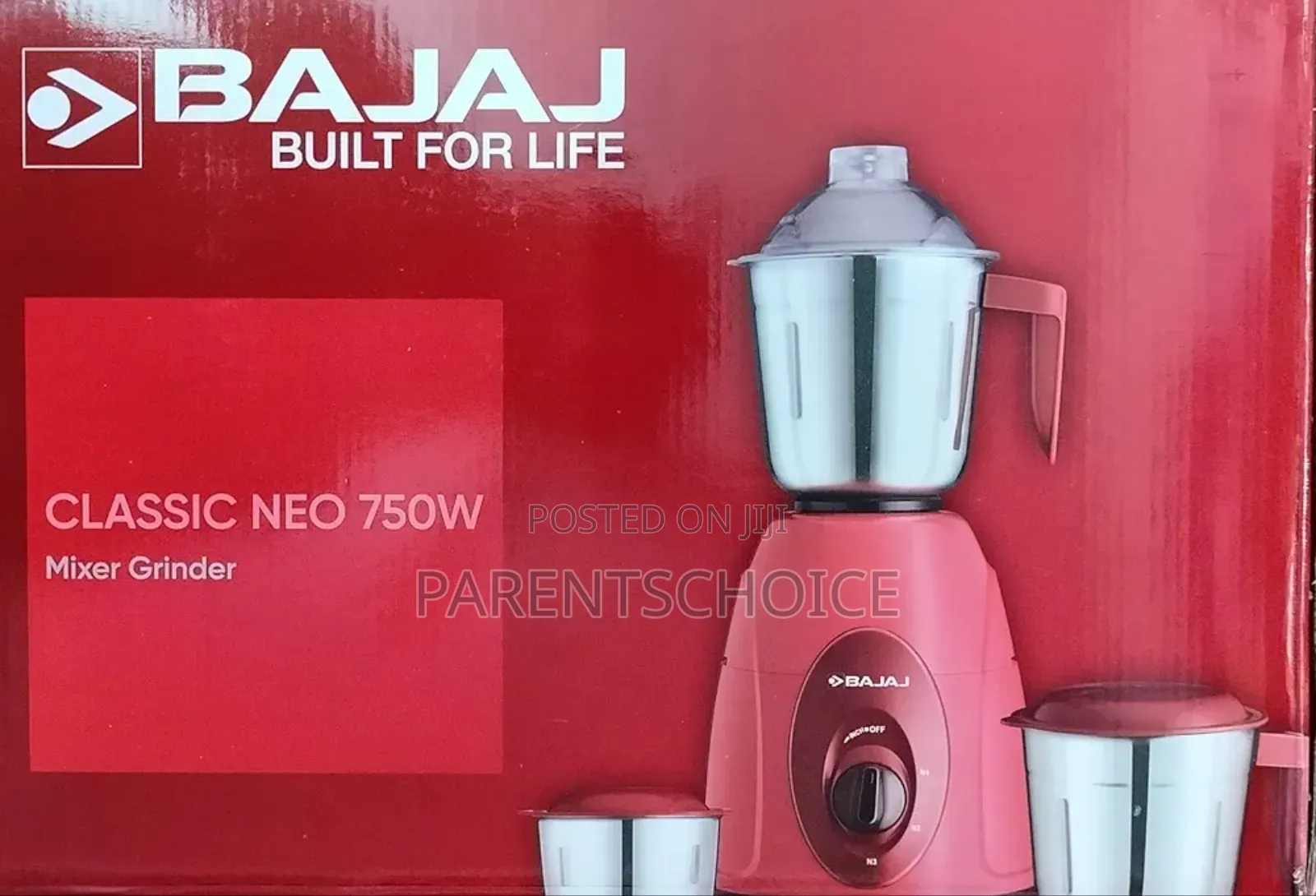 Bajaj Ninja Series Quartz 750 W Mixer Grinder 3 Jars