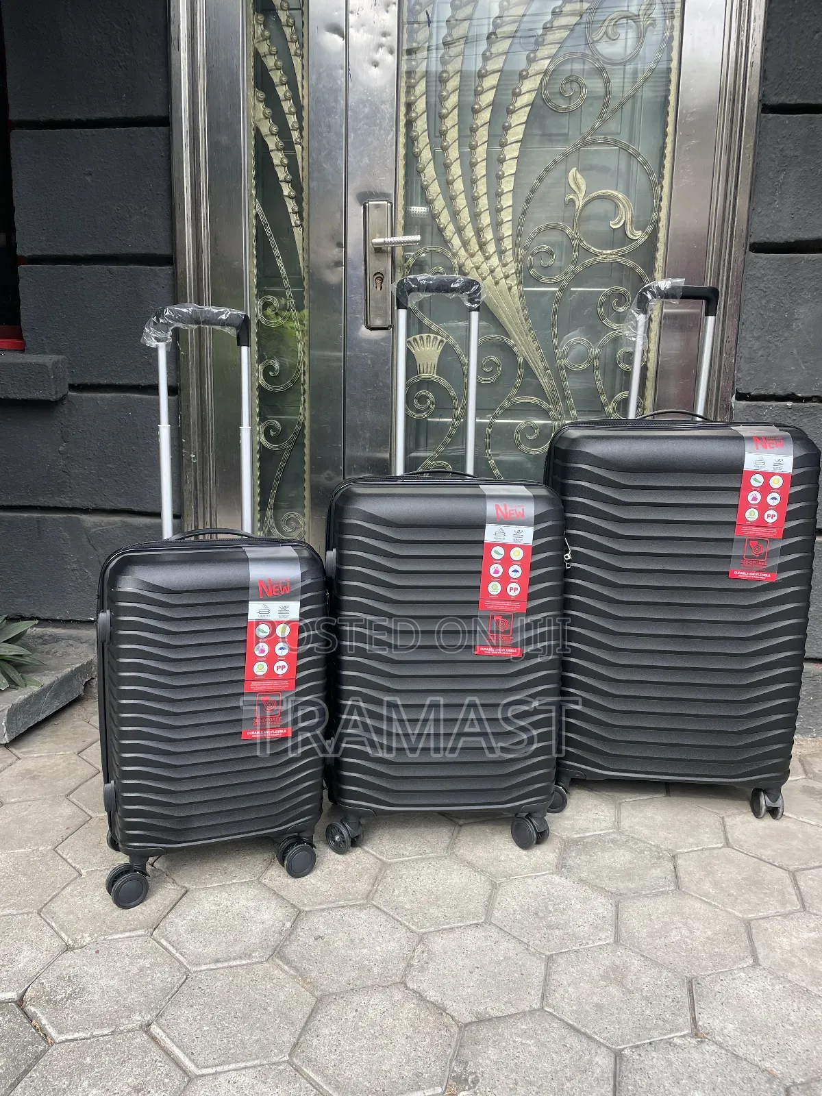 Leader Polo 3 Set Luggage (Rubber) – Stylish • Durable • Spacious