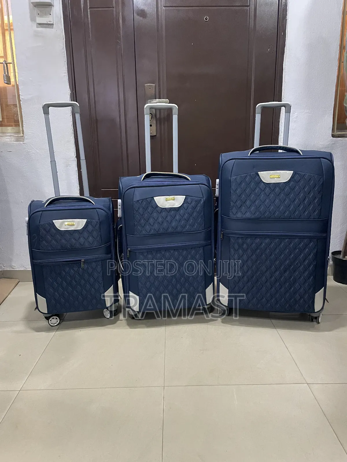 Leader Polo 3-Piece Luggage Set – 28′′, 24′′, 20′′ (Blue)