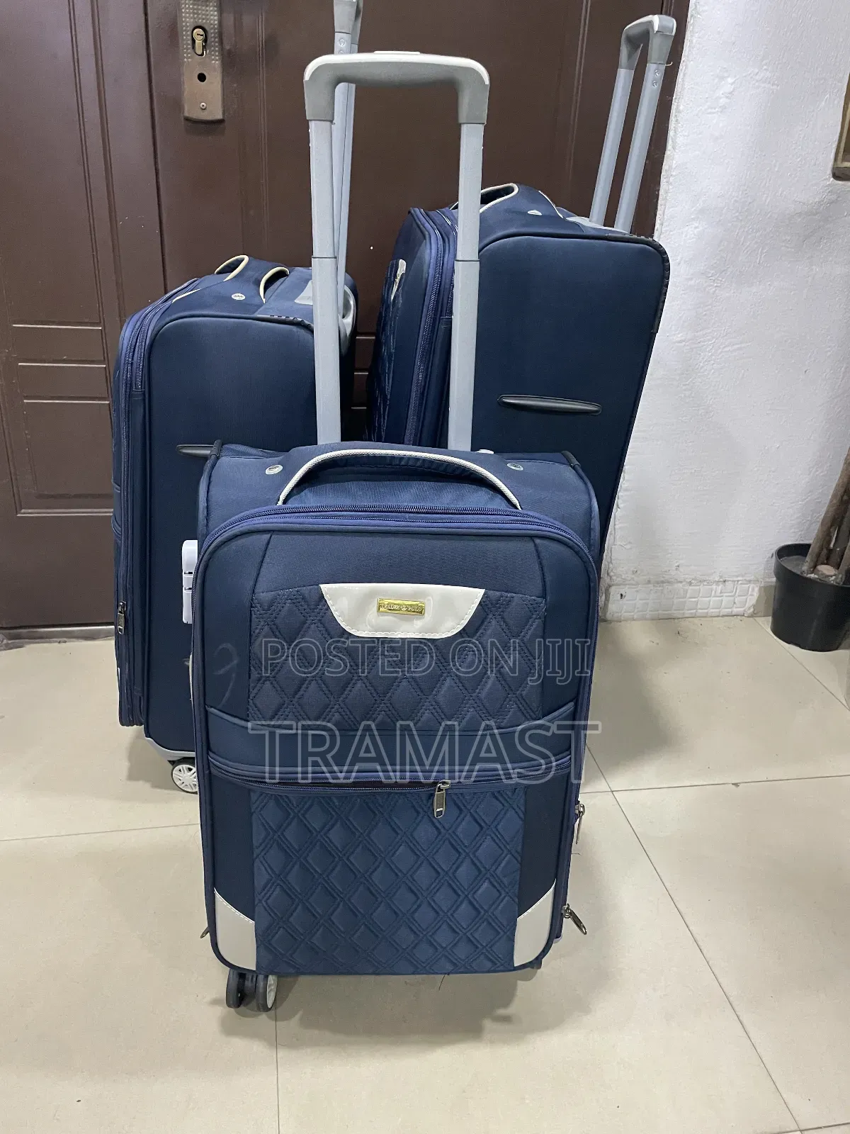 Leader Polo 3-Piece Luggage Set – 28′′, 24′′, 20′′ (Blue)
