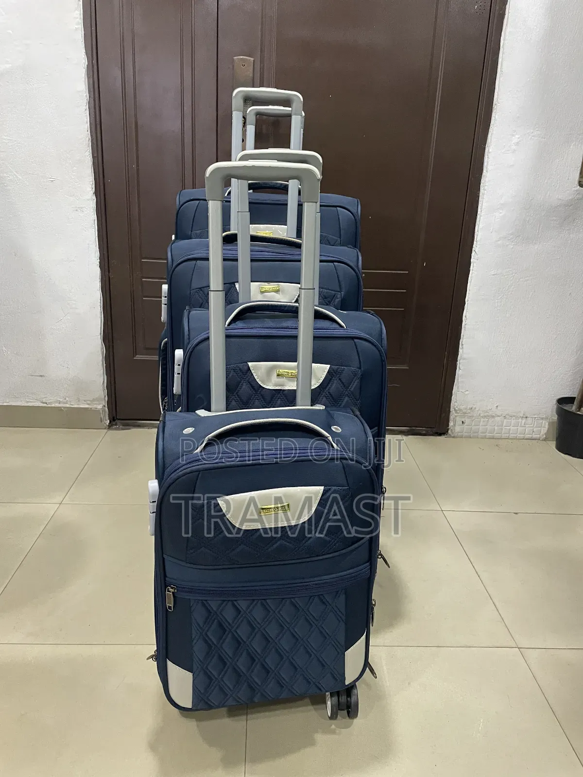 Leader Polo 4-piece Luggage Set – 28′′, 24′′, 20′′ 16, (Blue)