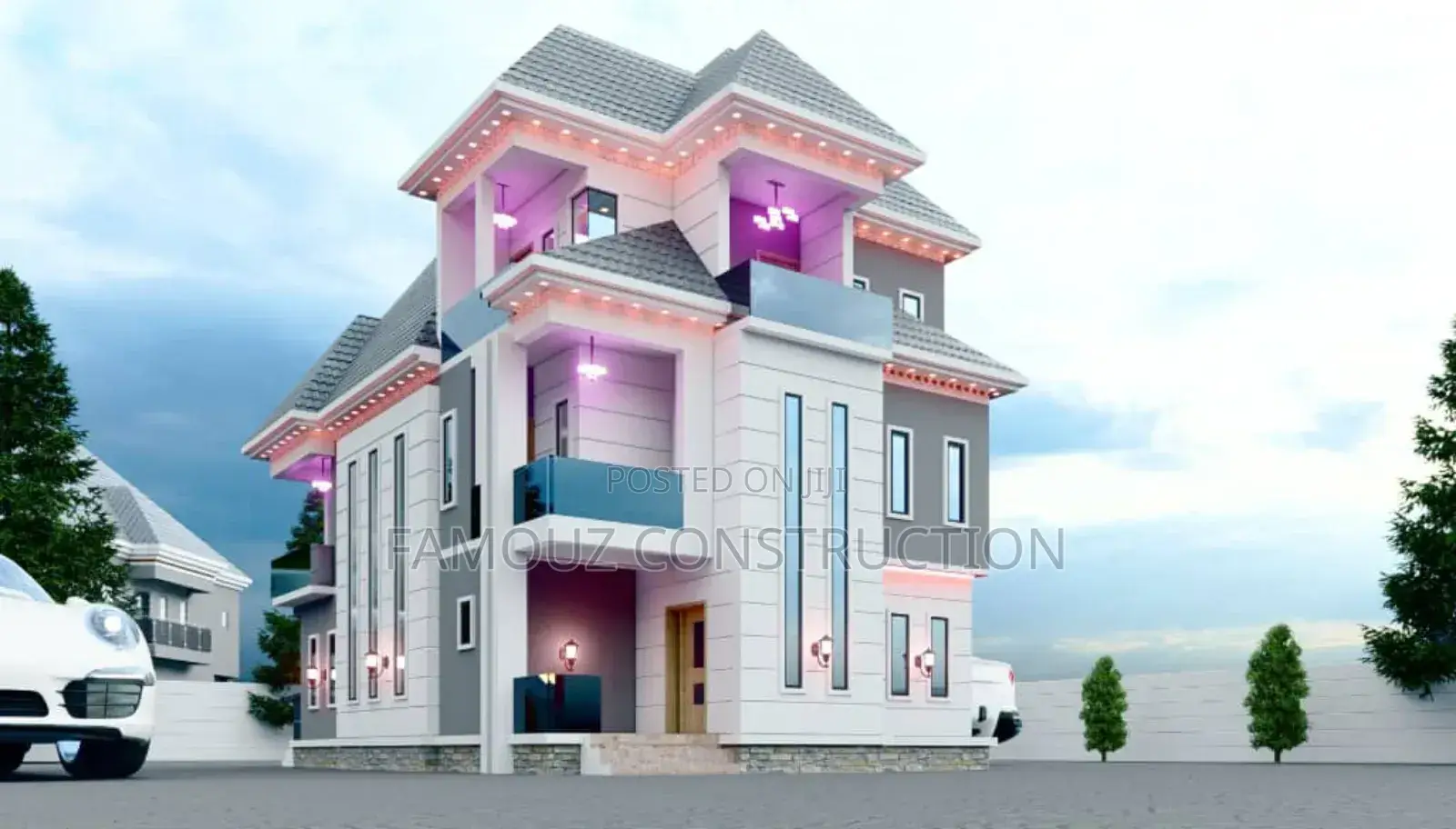 Architectural Design of 5 Bedrooms Duplex Ensuits