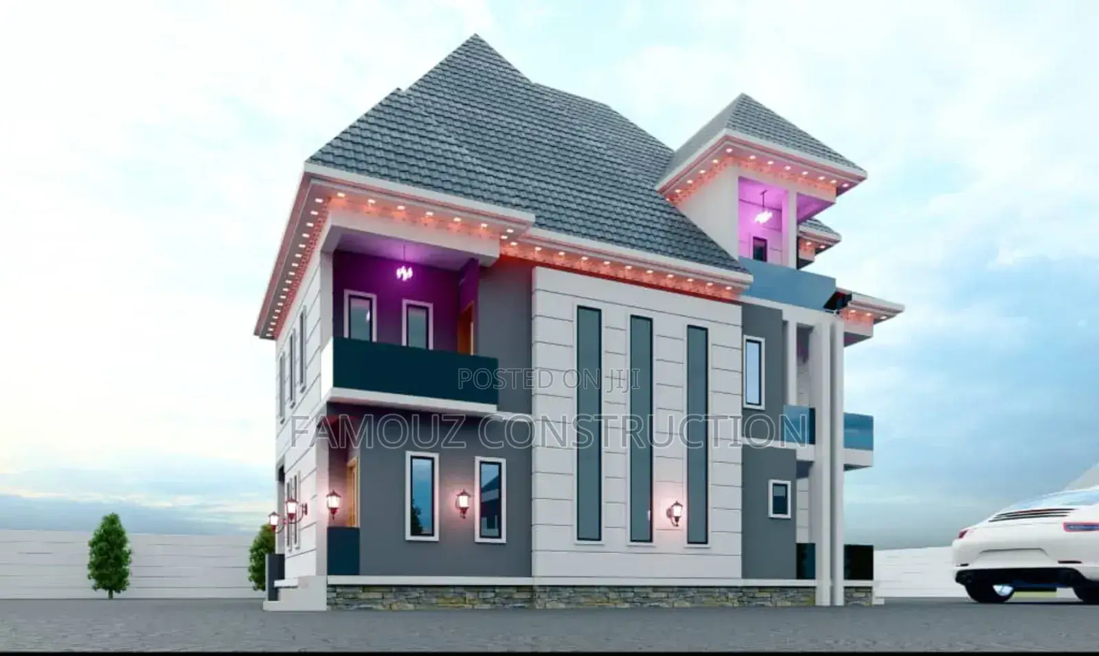 Architectural Design of 5 Bedrooms Duplex Ensuits