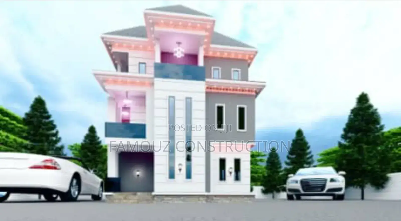 Architectural Design of 5 Bedrooms Duplex Ensuits