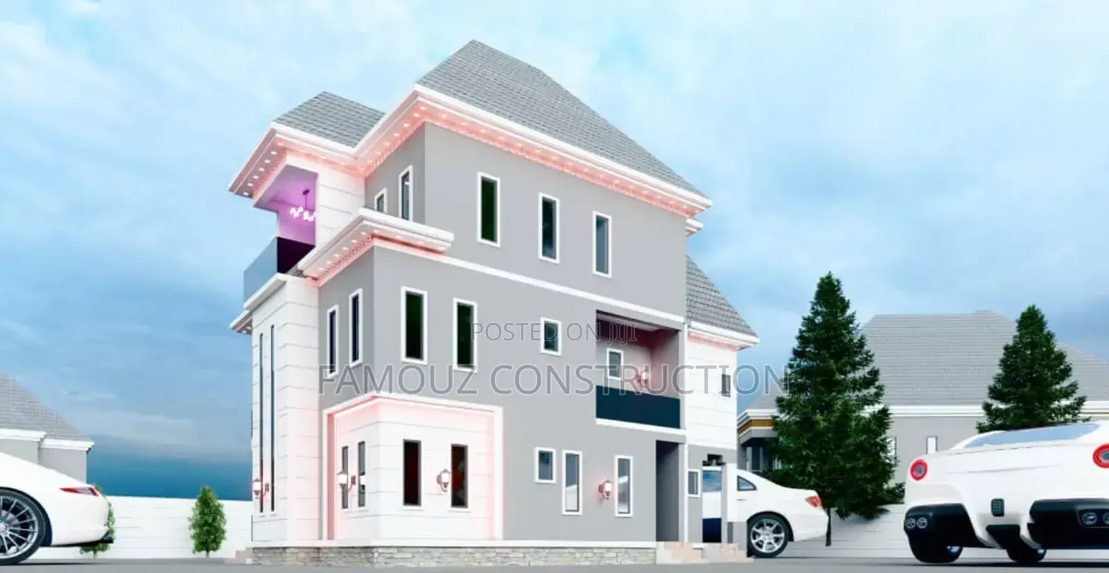 Architectural Design of 5 Bedrooms Duplex Ensuits