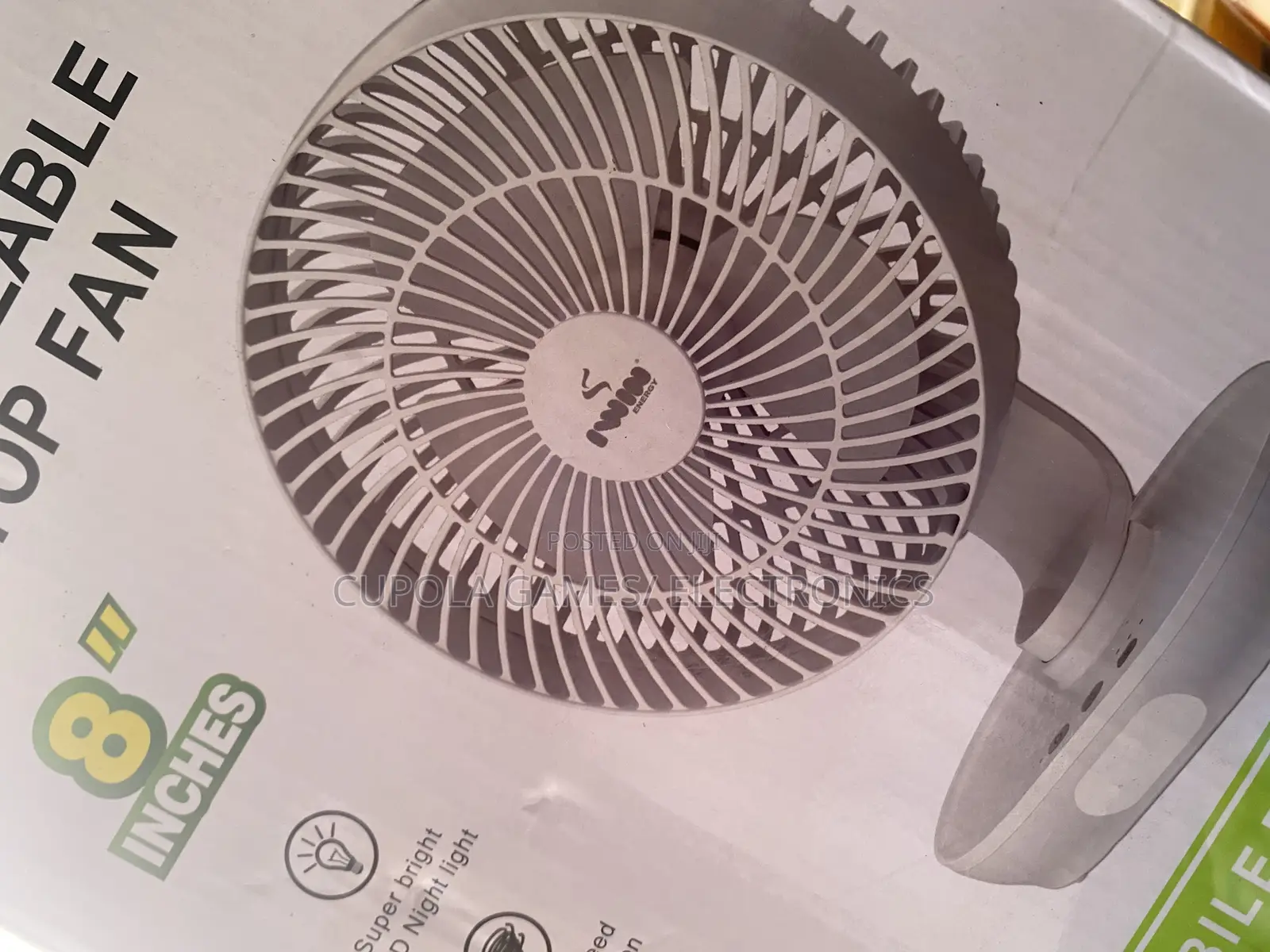 Rechargeable Table Fan