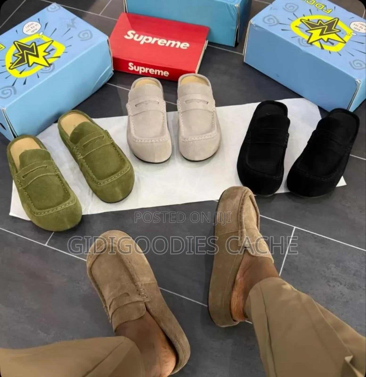 FDCP Suede Mules for Men Size 40-45
