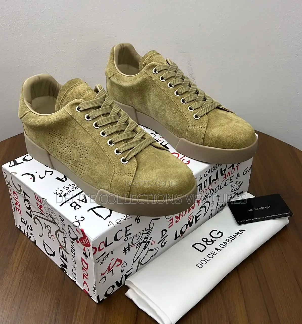 *Dolce Gabbana Portofino Suede Sneakers Available in 4 Colors*