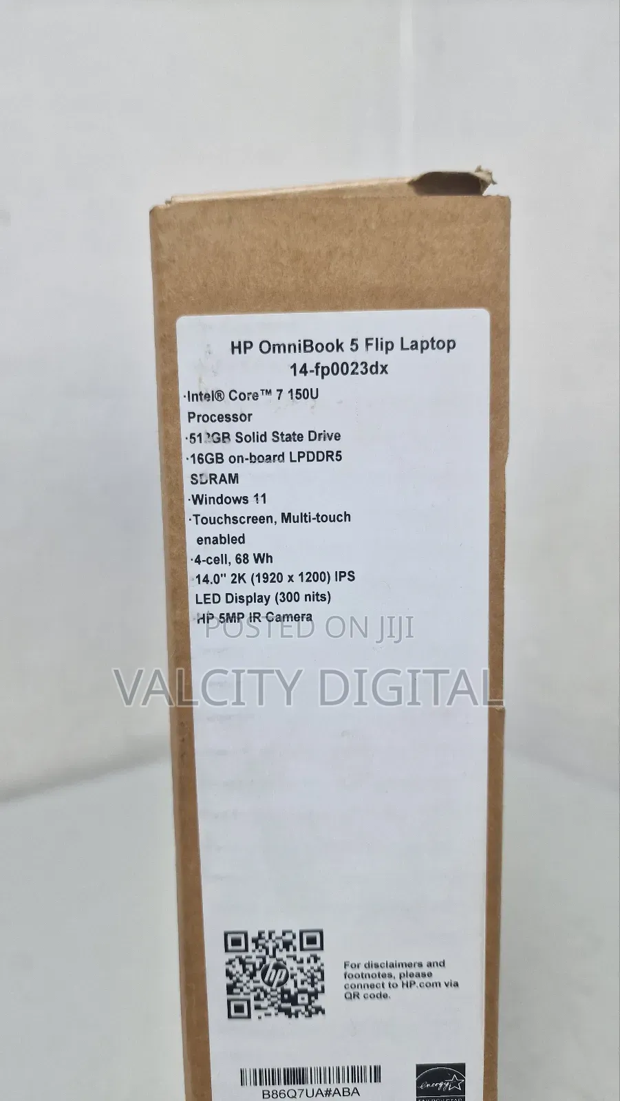 New Laptop HP OmniBook 5 Flip 14-fp0023dx 16GB Intel Core i7 SSD 512GB