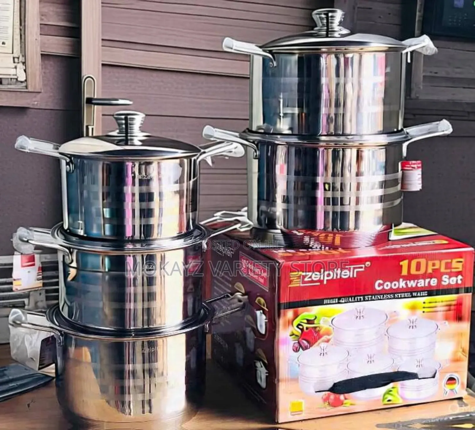 12pc Zeiplteir(2432) Quality/Heavy Stainless Steel Cookware Set Pot