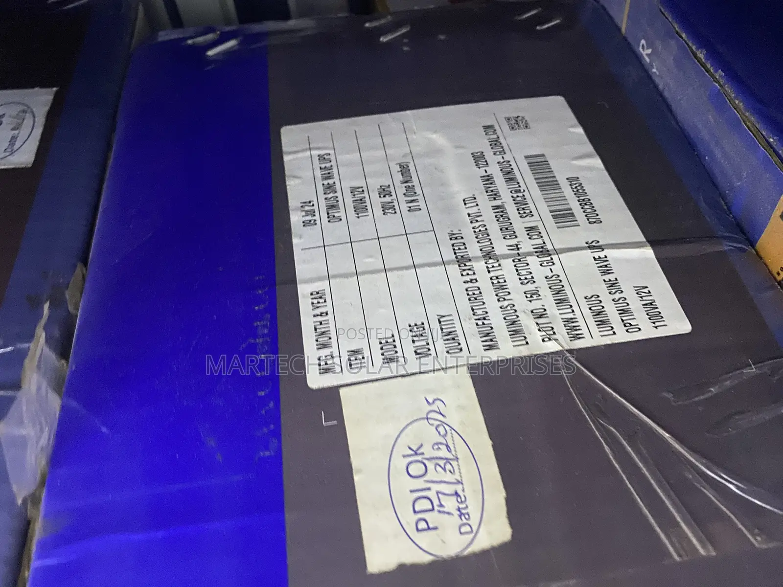 1.1kva/12v Luminous Optimus Solar Inverter