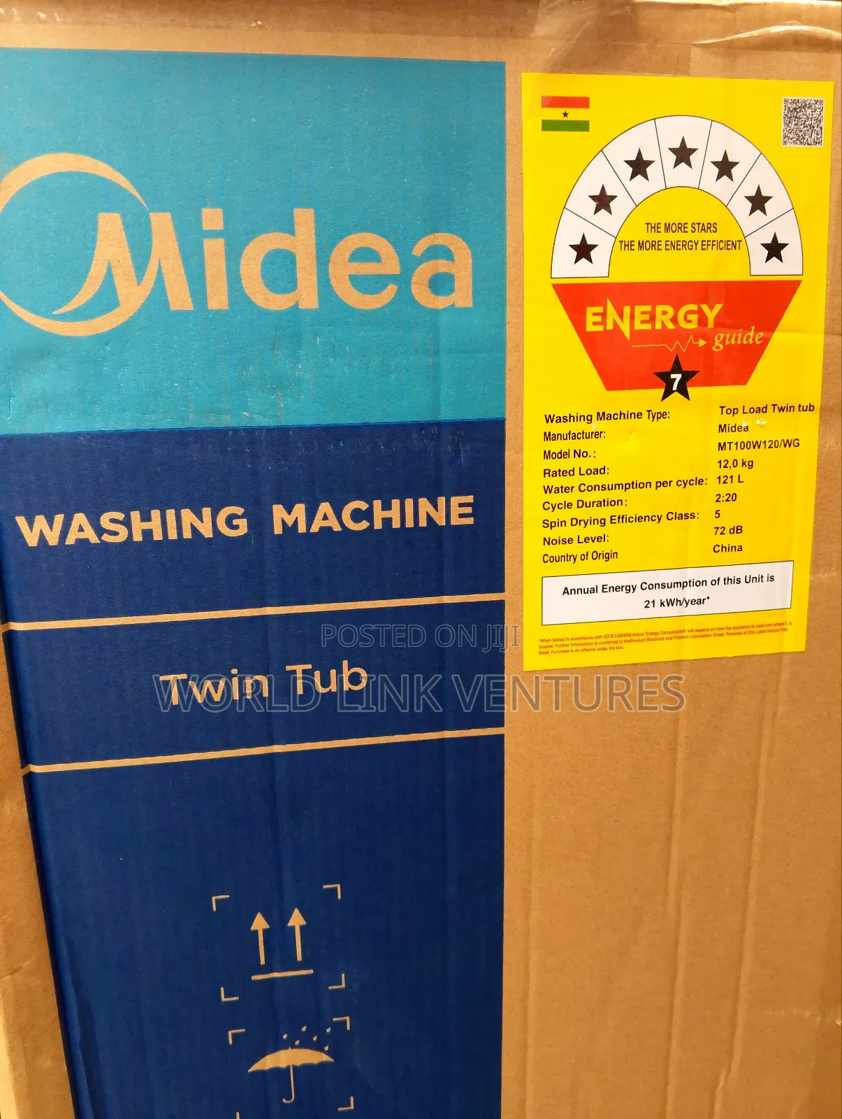 Midea Twin Tub Washing Machine 12 Kg