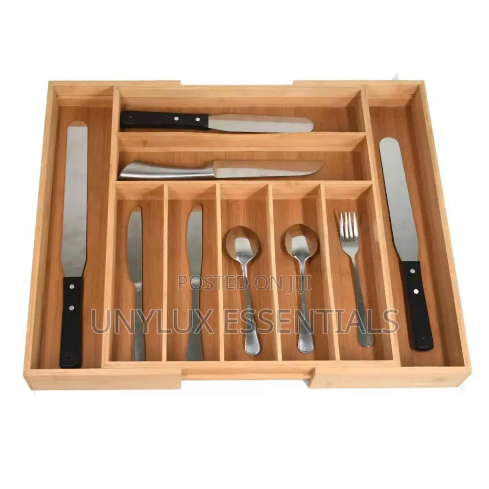 Expandable Wooden Cutlery Organizer