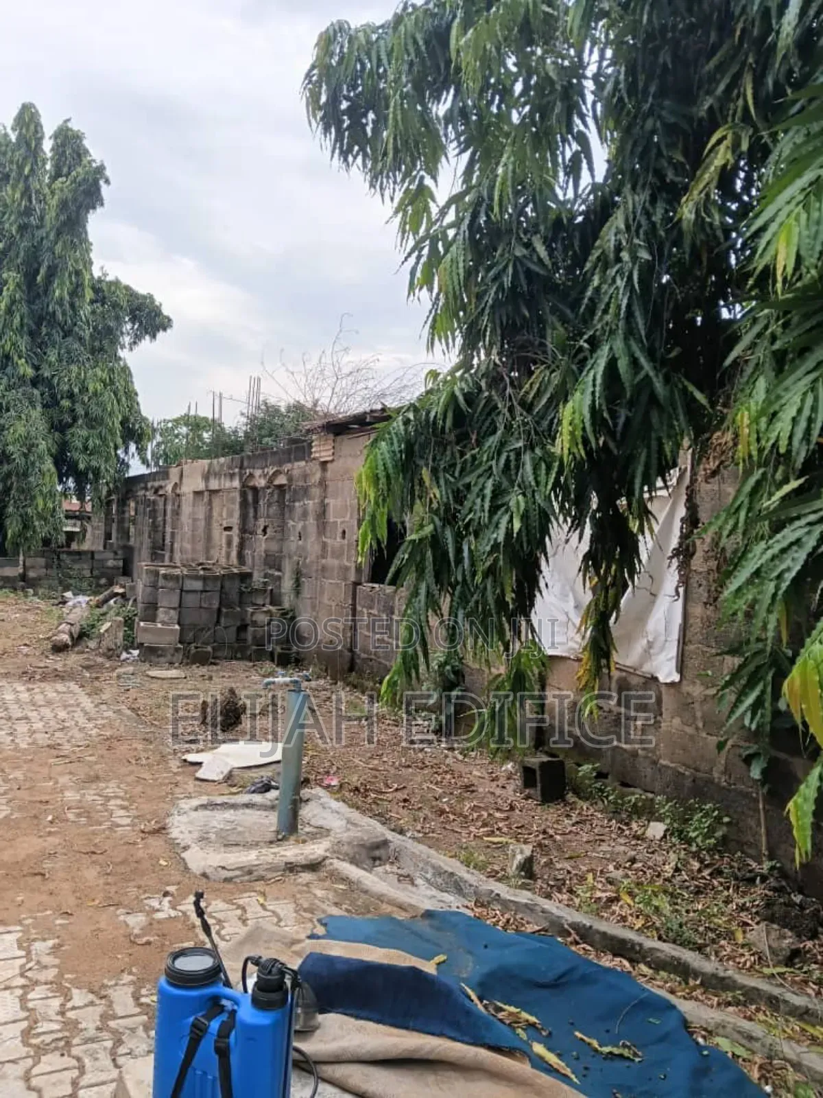 1plot Fenced 2no. Of 3bed Uncompleted at Ile Epo Ona,Oke Odo Abule Egba