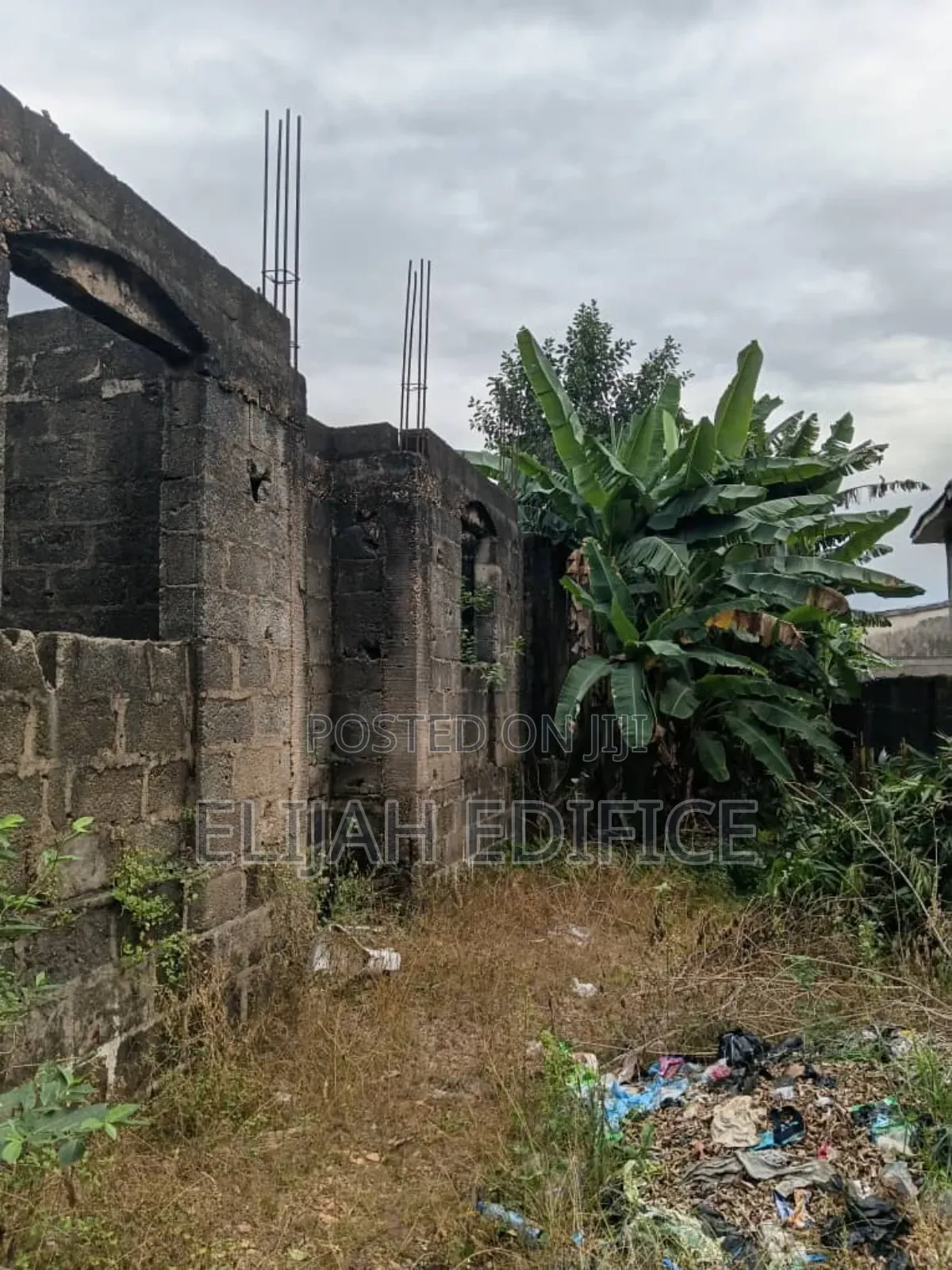 1plot Fenced 2no. Of 3bed Uncompleted at Ile Epo Ona,Oke Odo Abule Egba