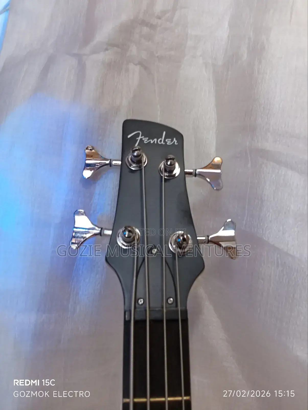 Fender Four String Bass Guitar With Amazing Sound and Any Colour.