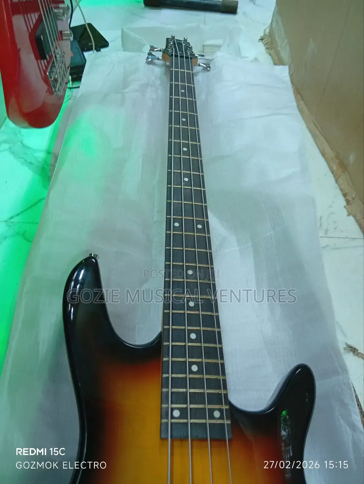 Fender Four String Bass Guitar With Amazing Sound and Any Colour.