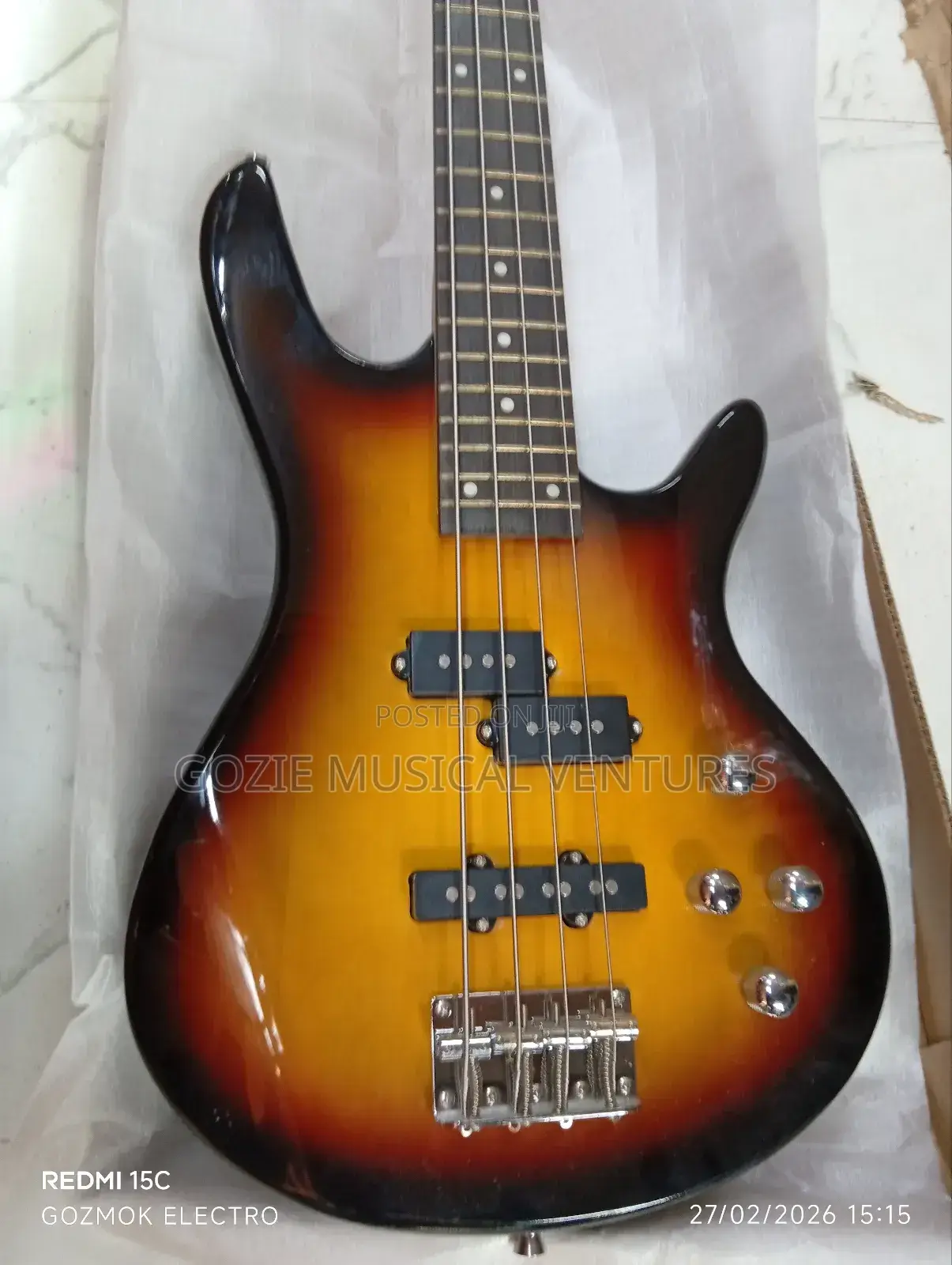 Fender Four String Bass Guitar With Amazing Sound and Any Colour.